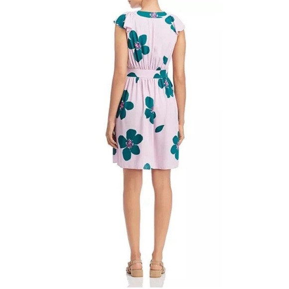 Kate Spade Grand Floral A-line Pink Dress Women's 10 NWOT - Picture 4 of 12